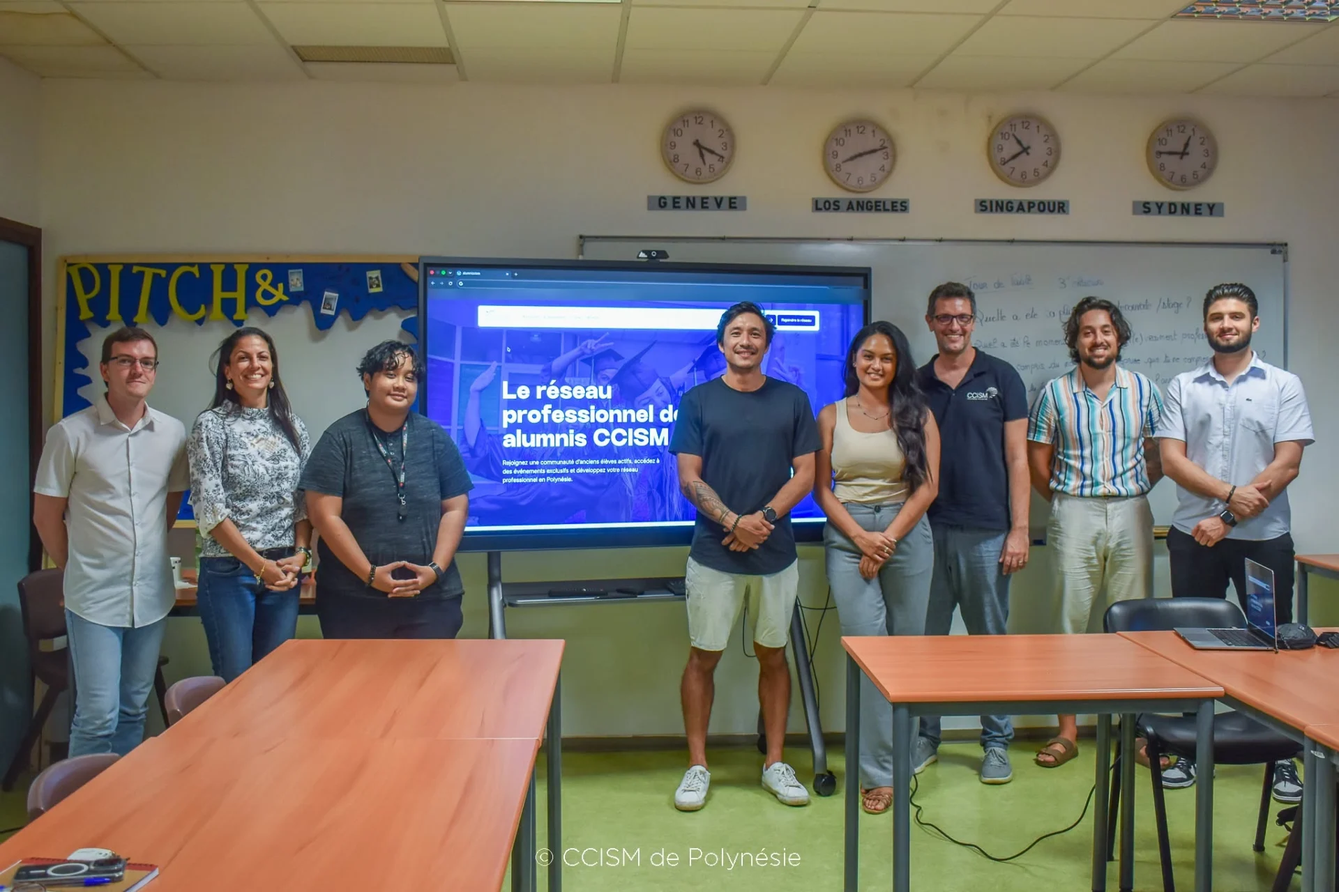 Réunion de présentation du site internet Alumni